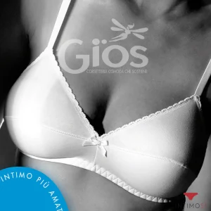 Reggiseno classico preformato senza ferretto in cotone | Gios 145