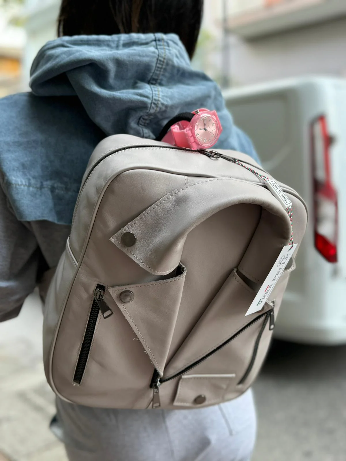 Zaino vera pelle made in Italy - immagine 8