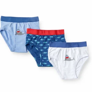 Set 3 Slip Bambino “Shark” in Cotone Elasticizzato