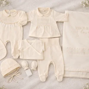 Corredino nascita neonata-9 pezzi 100% cotone