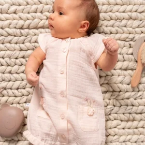 Tutina Estiva in Cotone Biologico per Neonata