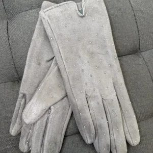 GUANTO STRASS GRIGIO SUSYMIX