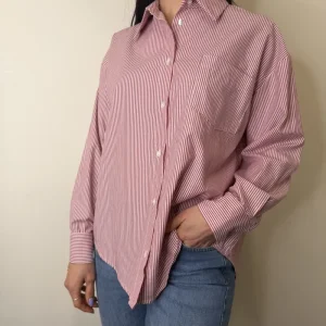CAMICIA OVER GESSATA ROSSA MOTEL