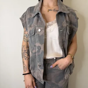 GILET DENIM MIMETICO SUSYMIX