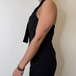 GILET+CRAVATTA VELLUTO NERO SUSYMIX