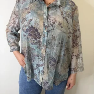 CAMICIA SEMITRASPARENTE FANTASIA FLOREALE AVIO SUSYSTAR