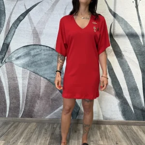 ABITO IN COTONE ROSSO SUSYMIX