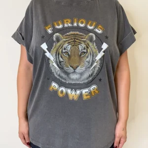 T SHIRT STAMPA FURIOUS POWER NERO SUSYSTAR