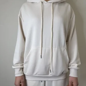 FELPA CON CAPPUCCIO CREMA SUSYMIX