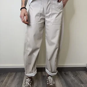 PANTALONE BALLON ECOPELLE LATTE SUSYMIX