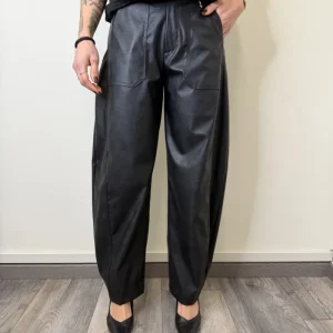PANTALONE BALOON ECOPELLE NERO SUSYMIX