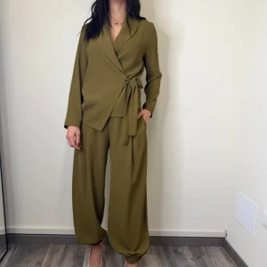 COMPLETO GIACCA+PANTALONE VERDE OLIVA SUSYMIX