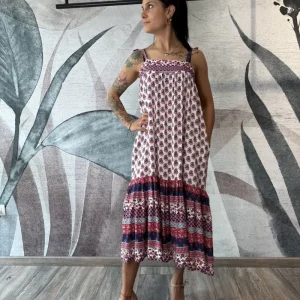 ABITO IN FANTASIA ROSSO BLU GISELA