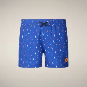 Costume da bagno bambino Getu stampa palme e surf