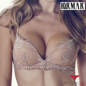 Reggiseno push-up senza ferretto in tutto pizzo | Lormar Desiderio