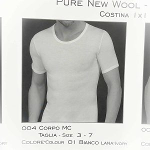 Maglietta longlife in pura lana leggera