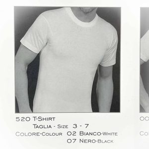 Maglietta mezza manica in puro cotone