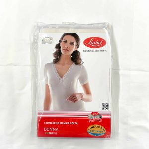 Maglia Donna Manica Corta Lana Cotone Con Formaseno