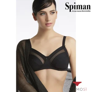 Reggiseno per seni generosi senza ferretto in microfibra contenitiva | Spiman 351