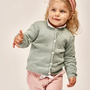 Golfino in pura lana con pallini