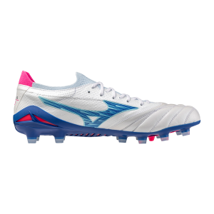 SCARPE calcio MIZUNO MORELIA NEO IV BETA ELITE MD White Turquoise Pink