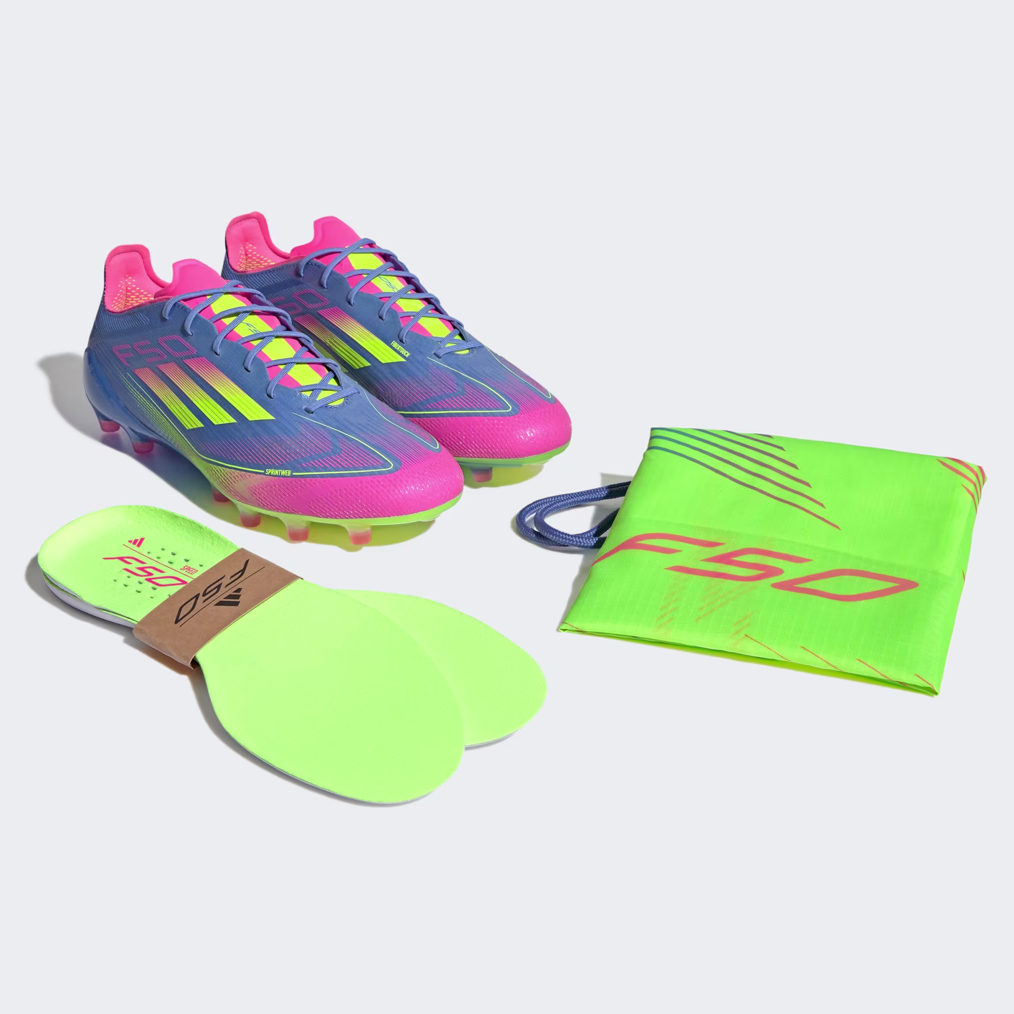 Scarpe calcio ADIDAS F50 ELITE AG Blue Fusion - immagine 8