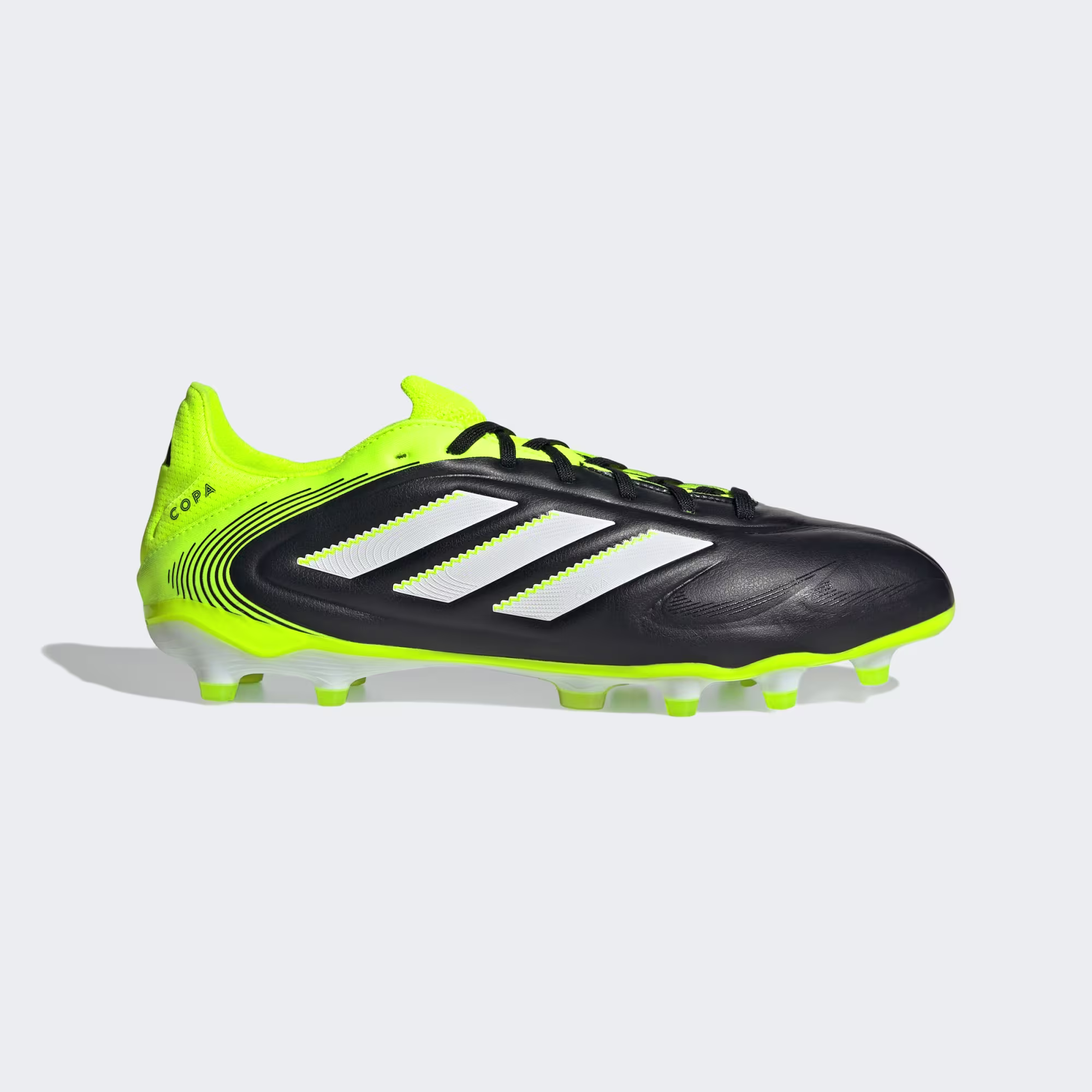 Scarpe da calcio ADIDAS COPA PURE 3 PRO FG Black White Lemon - immagine 2