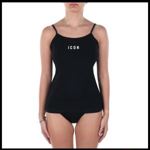 Canotta icon donna nera – 47350-ne