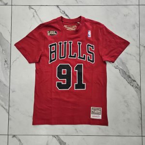 T-shirt chicago bulls logo grande rossa
