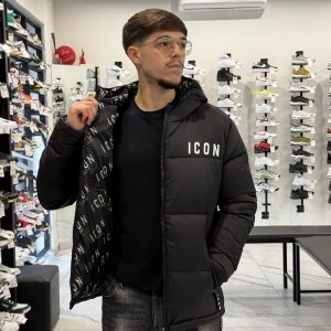 Giubbino icon uomo nero – icuf2w6j014