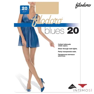 6 collant blues 20 denari velati e opachi | Filodoro