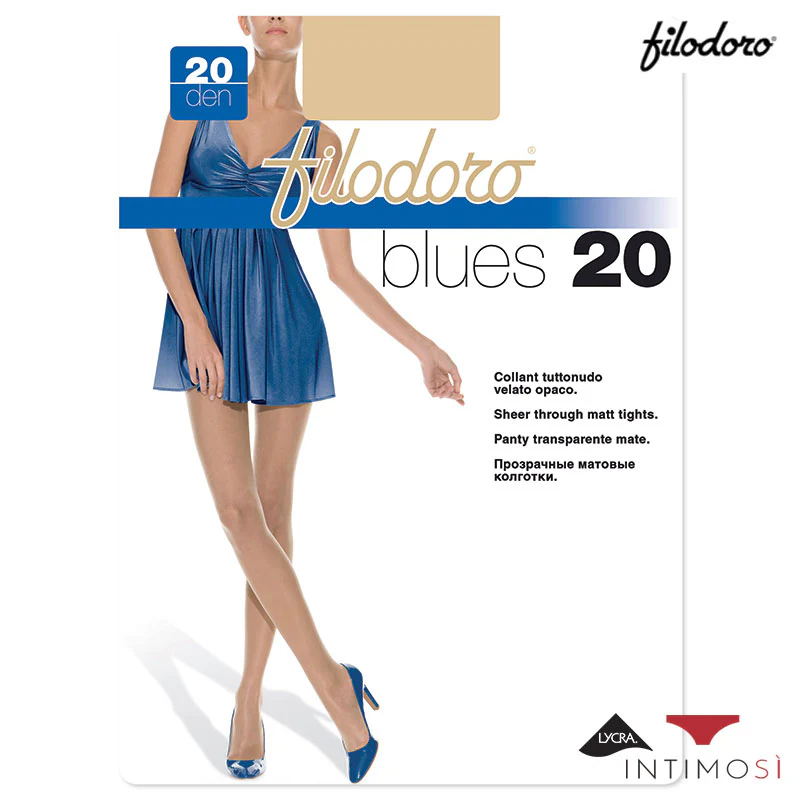 6 collant blues 20 denari velati e opachi | Filodoro