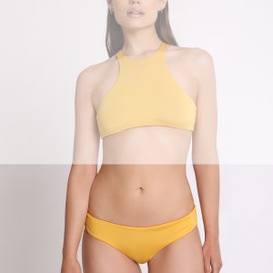 Reversible low-waist culotte in microfiber. Reverse Collection