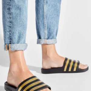 Adilette aqua oro nero – EG1758