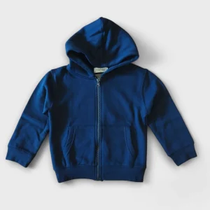 Felpa bambini unisex felpata con cappuccio e zip - 4 colori disponibili