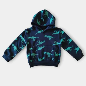 Felpa con cappuccio Dinosauri per neonati e bambini - Felpata e comoda