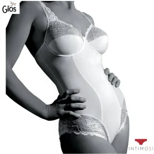 Body con ferretto in pizzo e cotone cuciture anti-arrossamento | Giorgia Gios