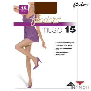 6 collant Music 15 denari velatissimo opaco | Filodoro