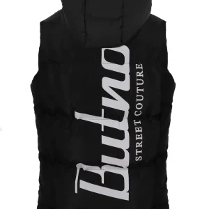 BOMBER SMANICATO CON STAMPA BUT NOT RETRO