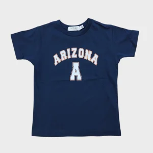 T-shirt Neonato Blu Navy Stampa Scritta 6M-4 Anni