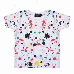T-shirt per bambina Color Splash - Taglie 6 mesi - 4 anni